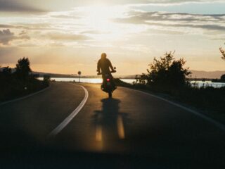 what technique should you use when making a slow turn on a motorcycle?