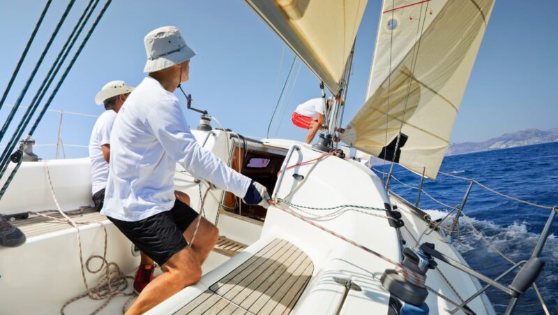 what should a sailboat operator do when approaching a pwc head-on